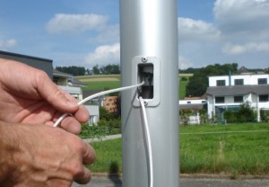 diebstahlsicheren Fahnenmasten